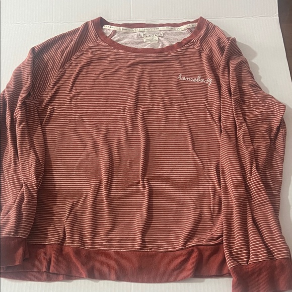 Magnolia Burgundy and White Striped Shirt long sleeve - Picture 2 of 6